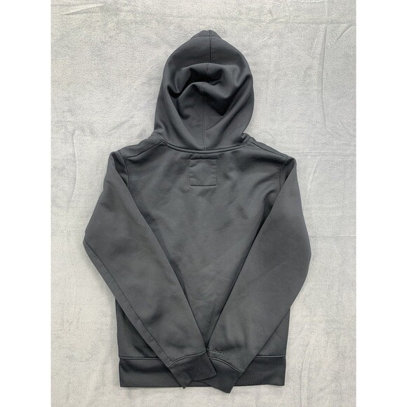Cold Gear Under Armour Hoodie M Semi-Fitted Unisex Adults Gray Yellow Logo - Picture 2 of 14